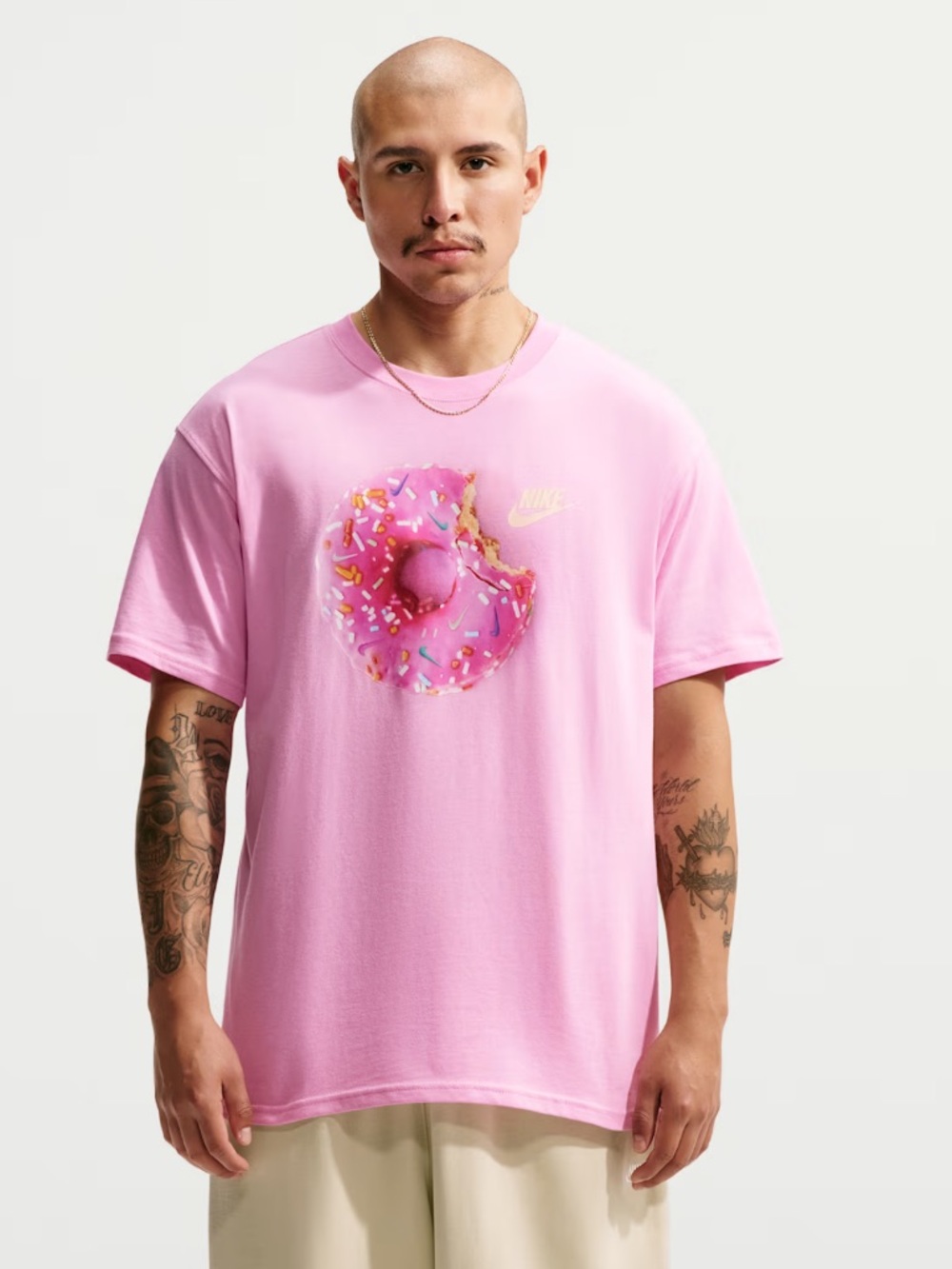 Nike Pink Donut Graphic Short-Sleeve Tee